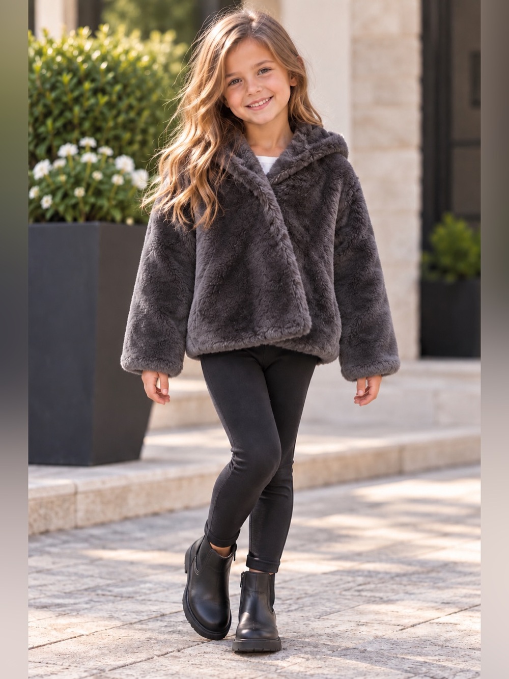 Zara Fleece Button Jacket